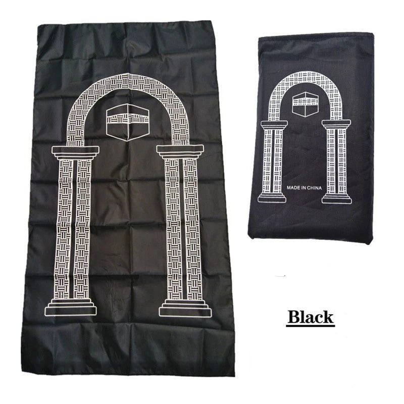 VIP Muslim prayer rug portable travel worship mat rainproof fabric pocket pilgrimage mat family outdoor mat carpet rug