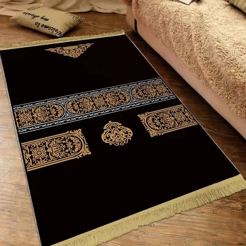 Islam Thick Prayer Rug Man Prayer Mat for Muslim Ramadan Thickened Soft Man Prayer Mat Portable Prayer Rugs kids Prayer Rug