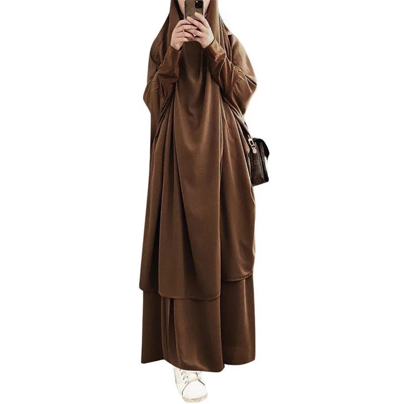 Ramadan Eid Muslim Prayer Garment for Women, Abaya, Jilbab, Hijab, Long Khimar Robe, Islam Clothing, Niqab Djellaba, Burka