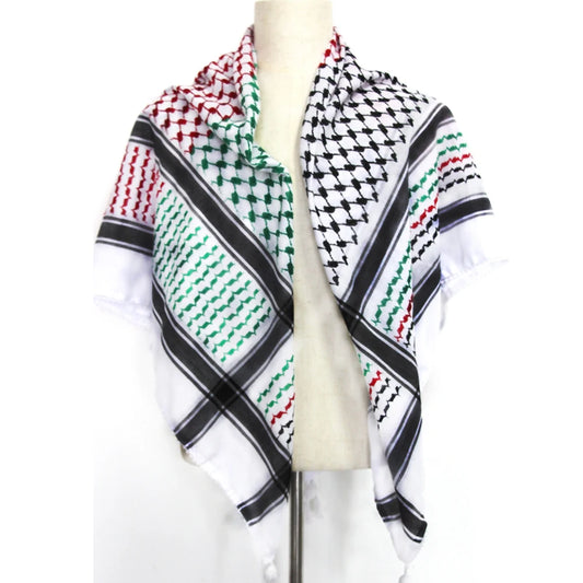 Tactical Hunting Shemagh Scarf Outdoor Sports Desert Keffiyeh Head Neck Scarf Arabian Wrapped Tassel Bike Camping Scarf